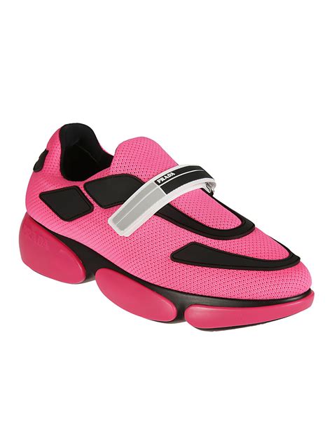 pink and white prada sneakers|pink Prada sneakers for women.